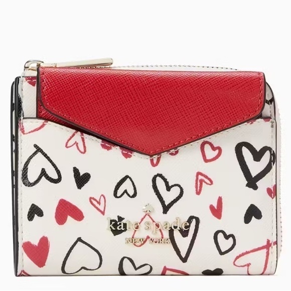 🆕kate spade Staci Scribble Heart Boxed Wallet Card Set $239::NWT:: - Picture 4 of 12